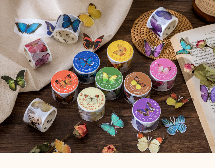 1Colorful and Vibrant Butterflies Washi Tape