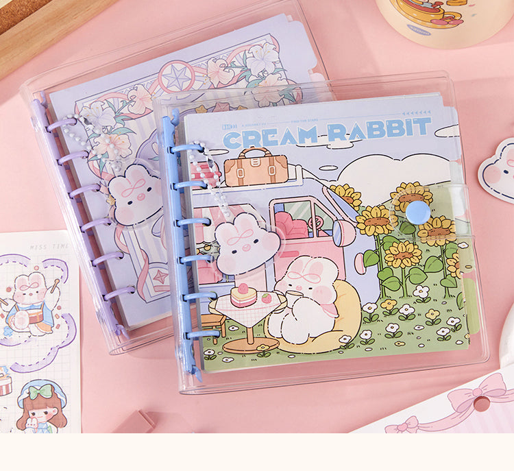1Cream Rabbit Party Series Cute Cartoon Journal Notebook