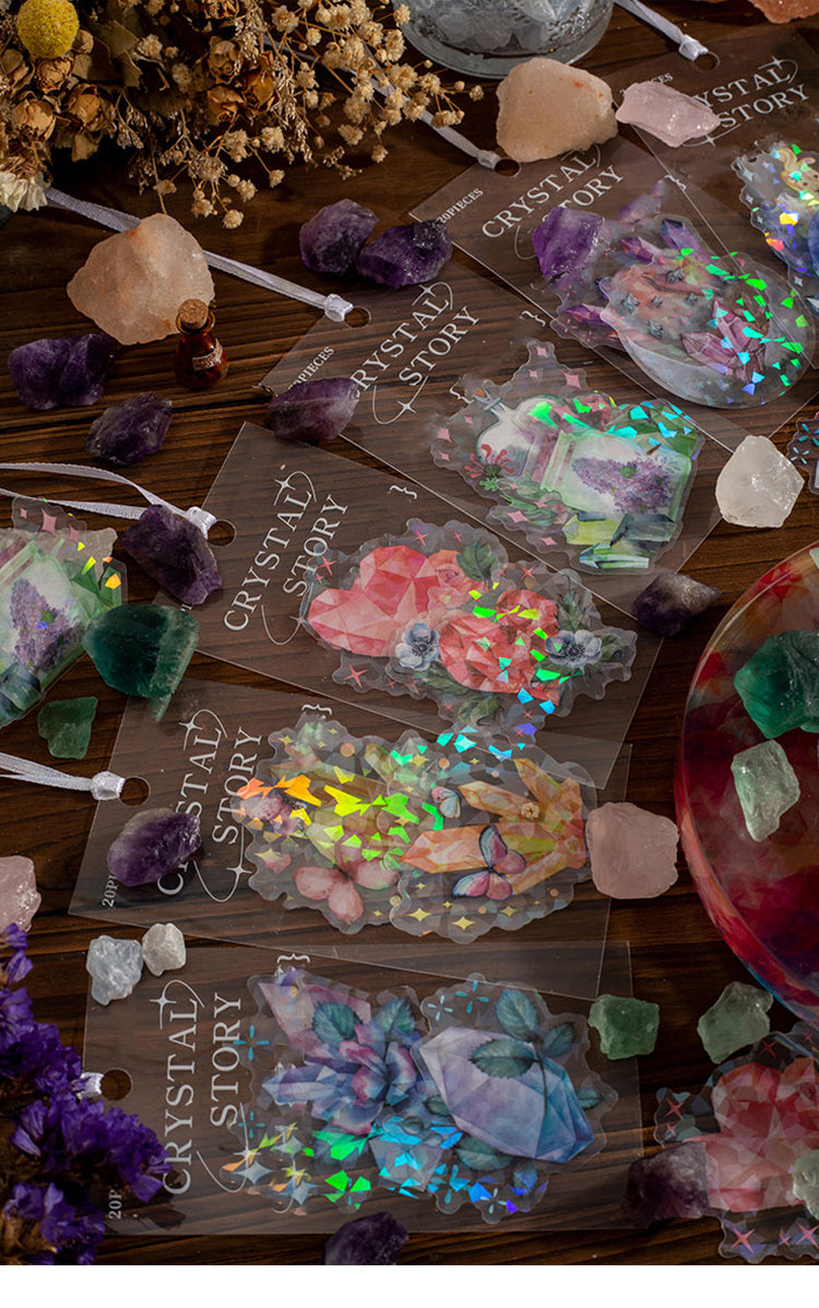 1Crystal PET Stickers - Moon, Butterfly, Bottle, Magic, Flower