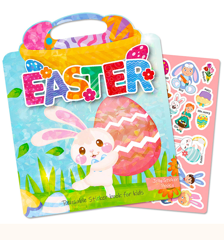1Easter Bunny and Egg Cartoon Sticker Book