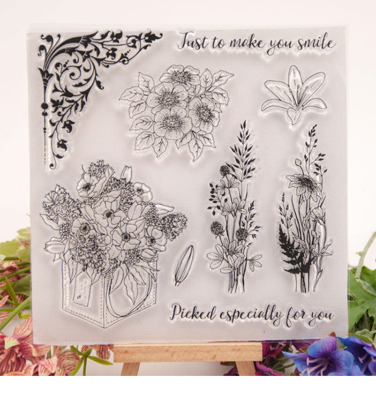 1Flower Clear Silicone Stamp