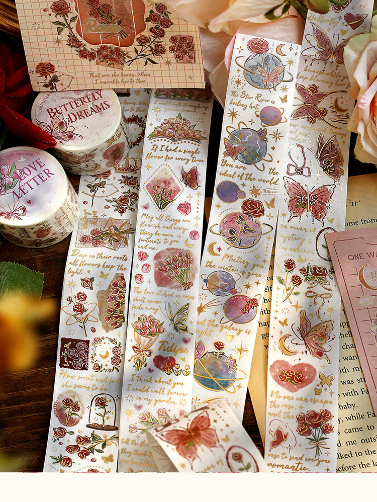 1Galaxy Rose Series Fantasy Romance Washi Tape