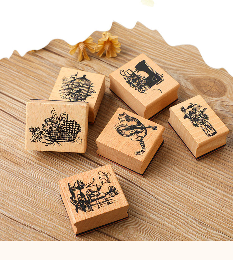 1Good Times DIY Retro Art Daily Wood Rubber Stamp