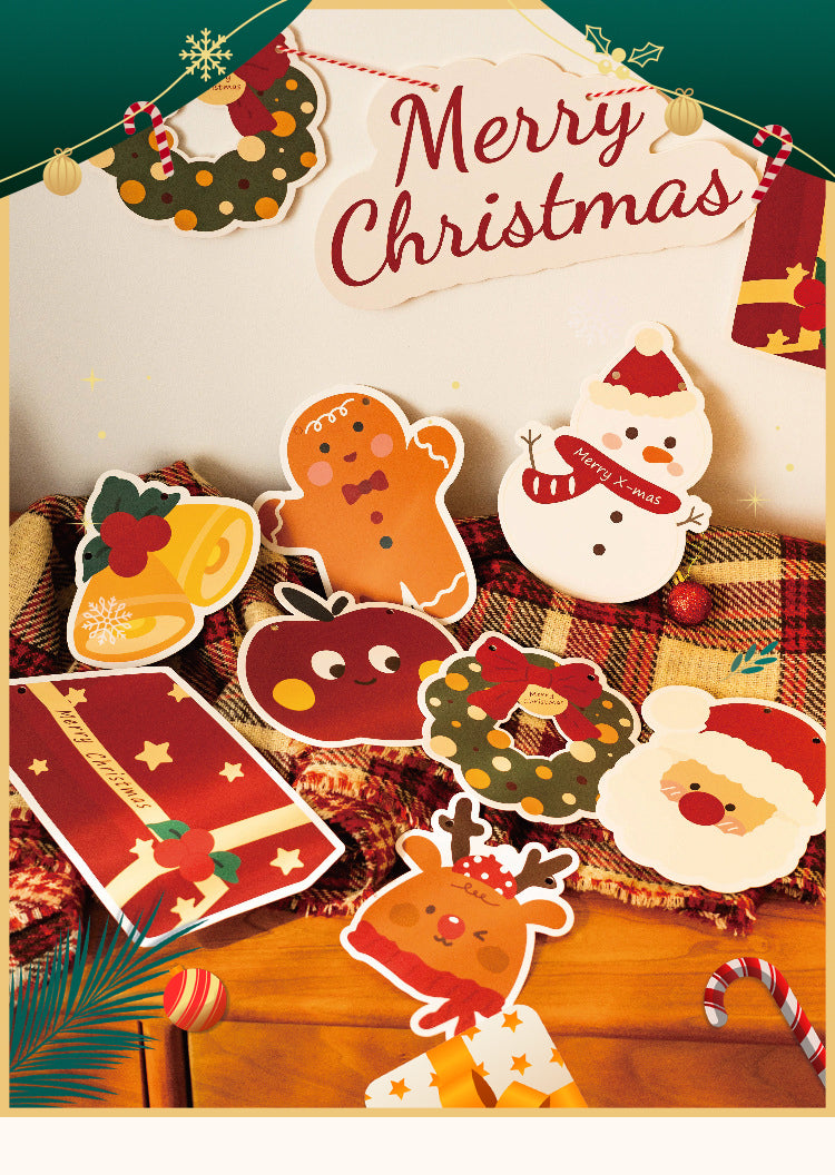 1Large Christmas Hanging Tags Greeting Cards