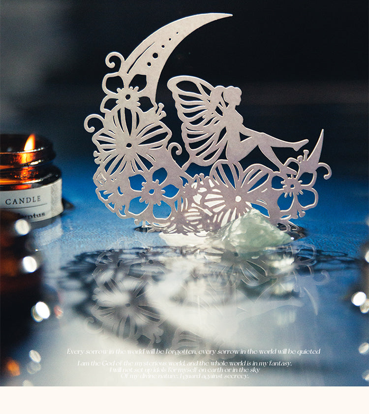 1Lunar Phase-themed Exquisite Cutout Decorative Paper