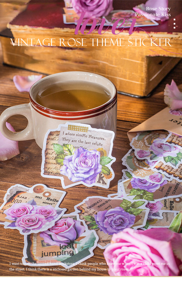 1Rose Love Letter Washi Stickers