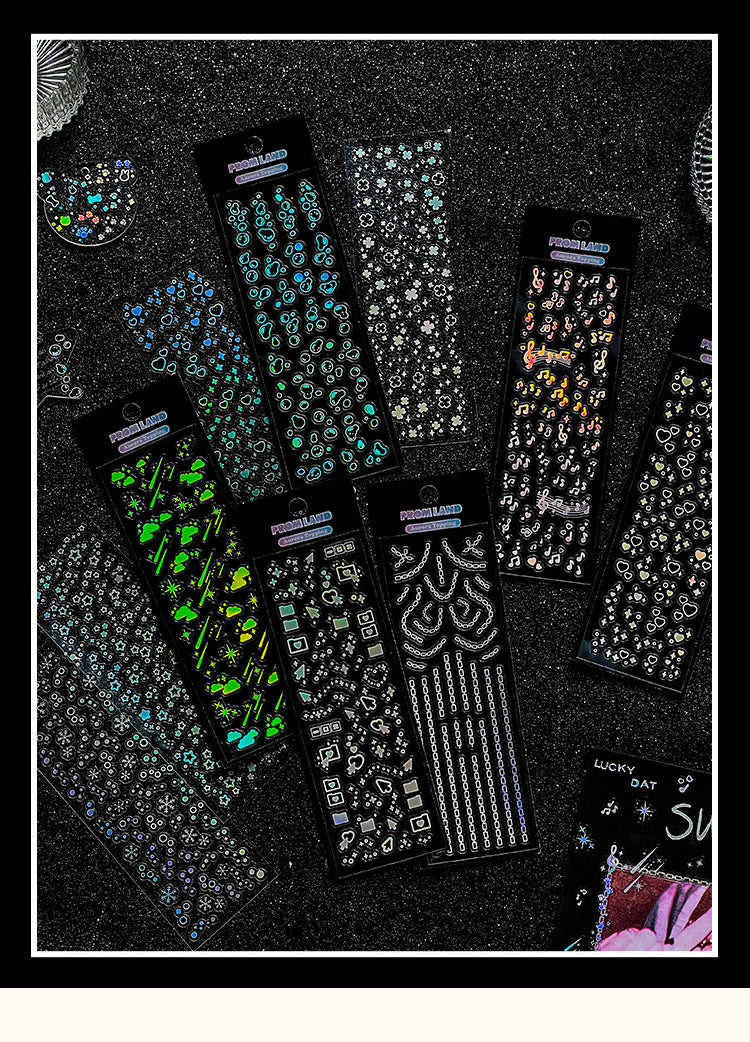 1Starry Night Series Symbol Decorative Stickers