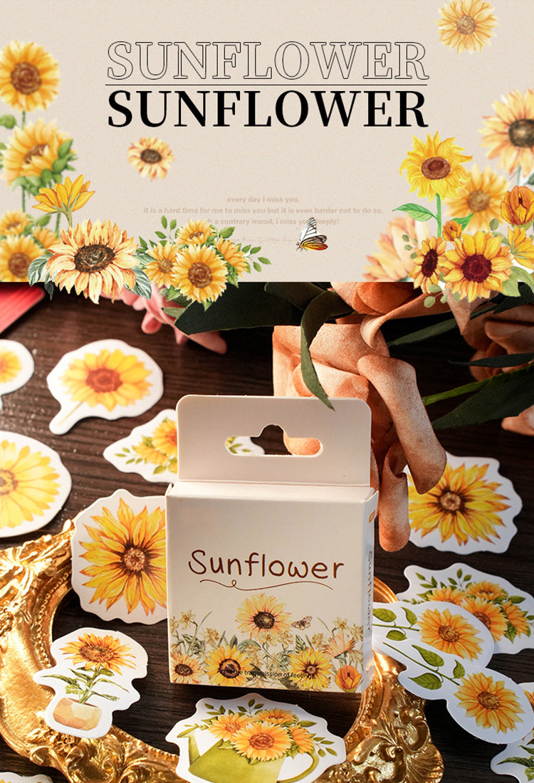 1Sunflower Boxed Stickers1