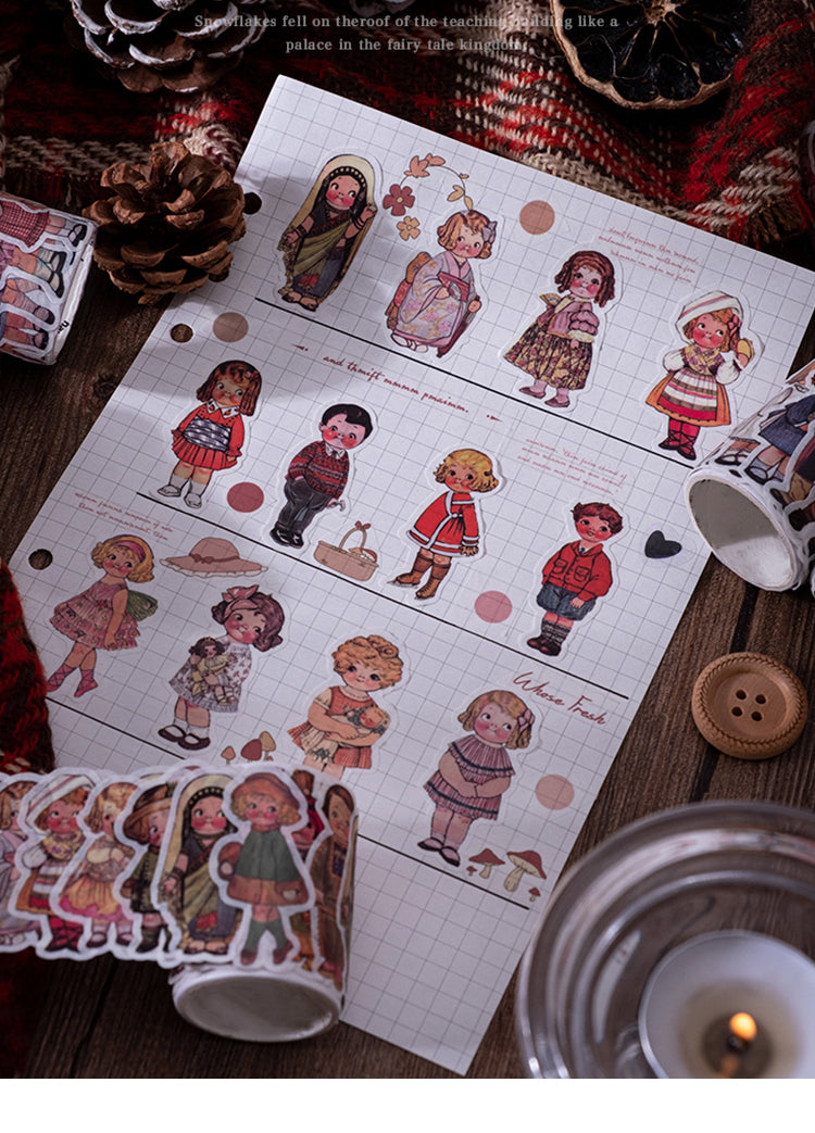 1Tomato Soup Doll Character Washi Stickers