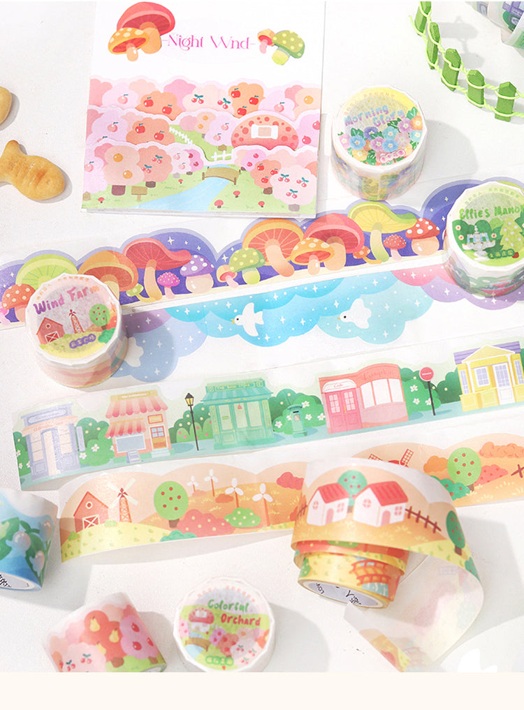 1Valley of Blue Wind Chimes Landscape Washi Tape