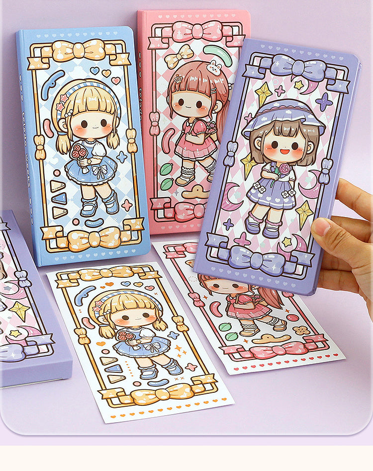 1Versatile Girl Series Kawaii Cartoon Character Journal