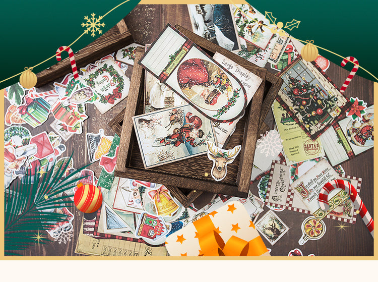 1Vintage Christmas Sticker Pack