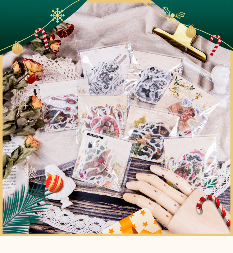 1Washi Decorative Stickers - Christmas, Flower, Alice, Angel, Girl