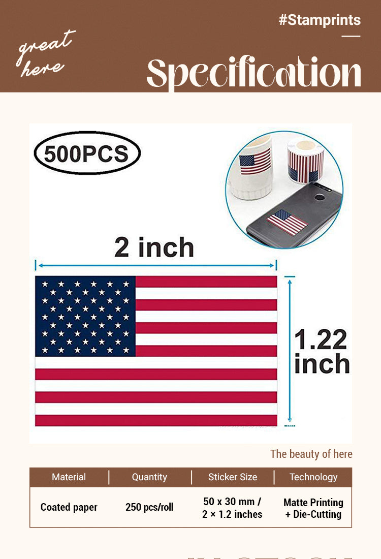 2American Flag Independence Day Stickers1