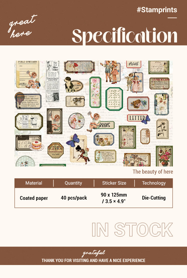 2Artistic Retro Characters Self-Adhesive Sticker Pack1