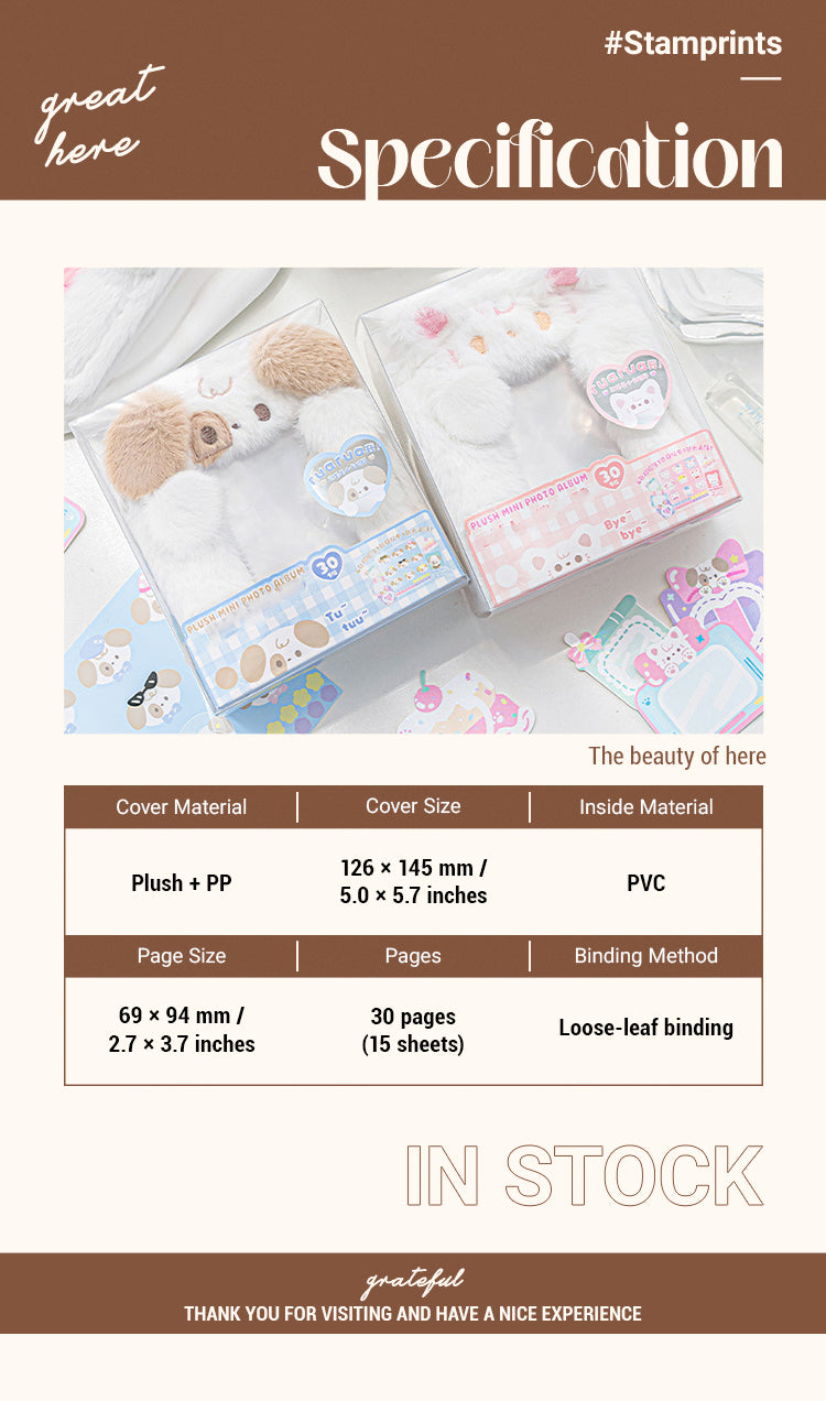 2Byebye&Tutu Series Mini Plush Album