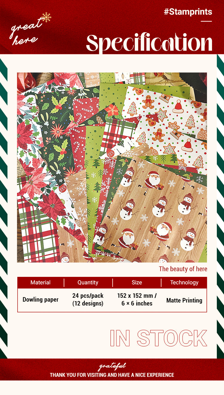 2Cartoon Basic Christmas Background Paper1