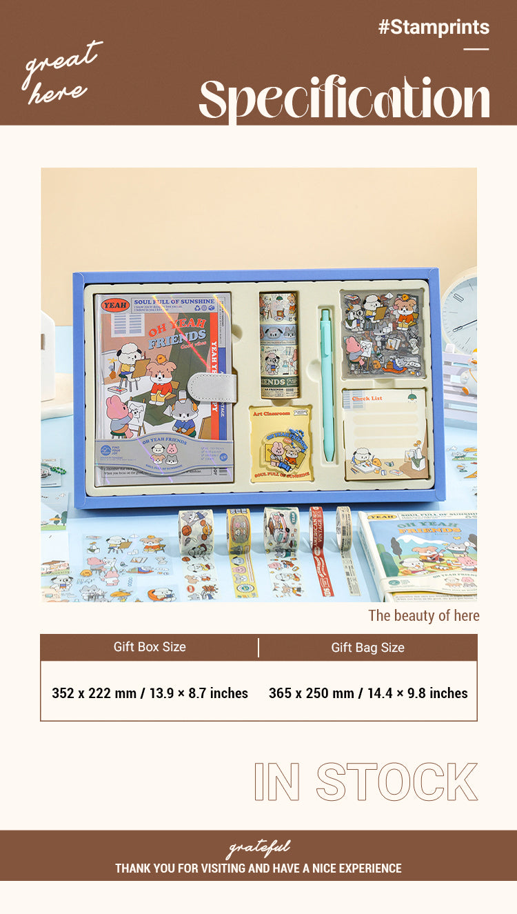 Scrapbook Kit - Cartoon Pet Dog Leisurely Day Scrapbook Kit