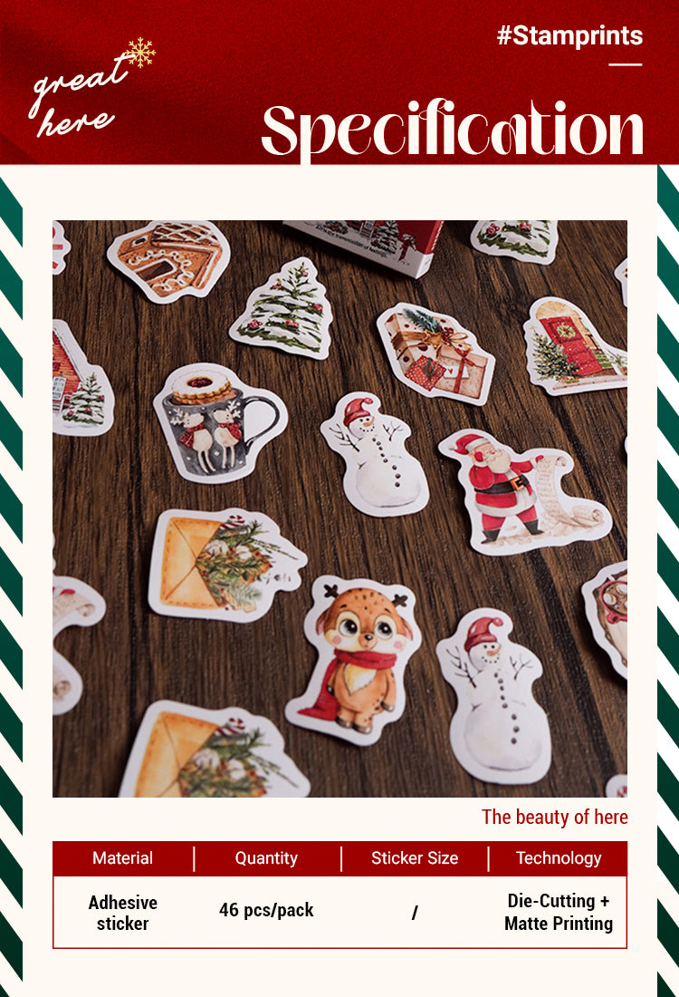 2Christmas Boxed Adhesive Sticker1