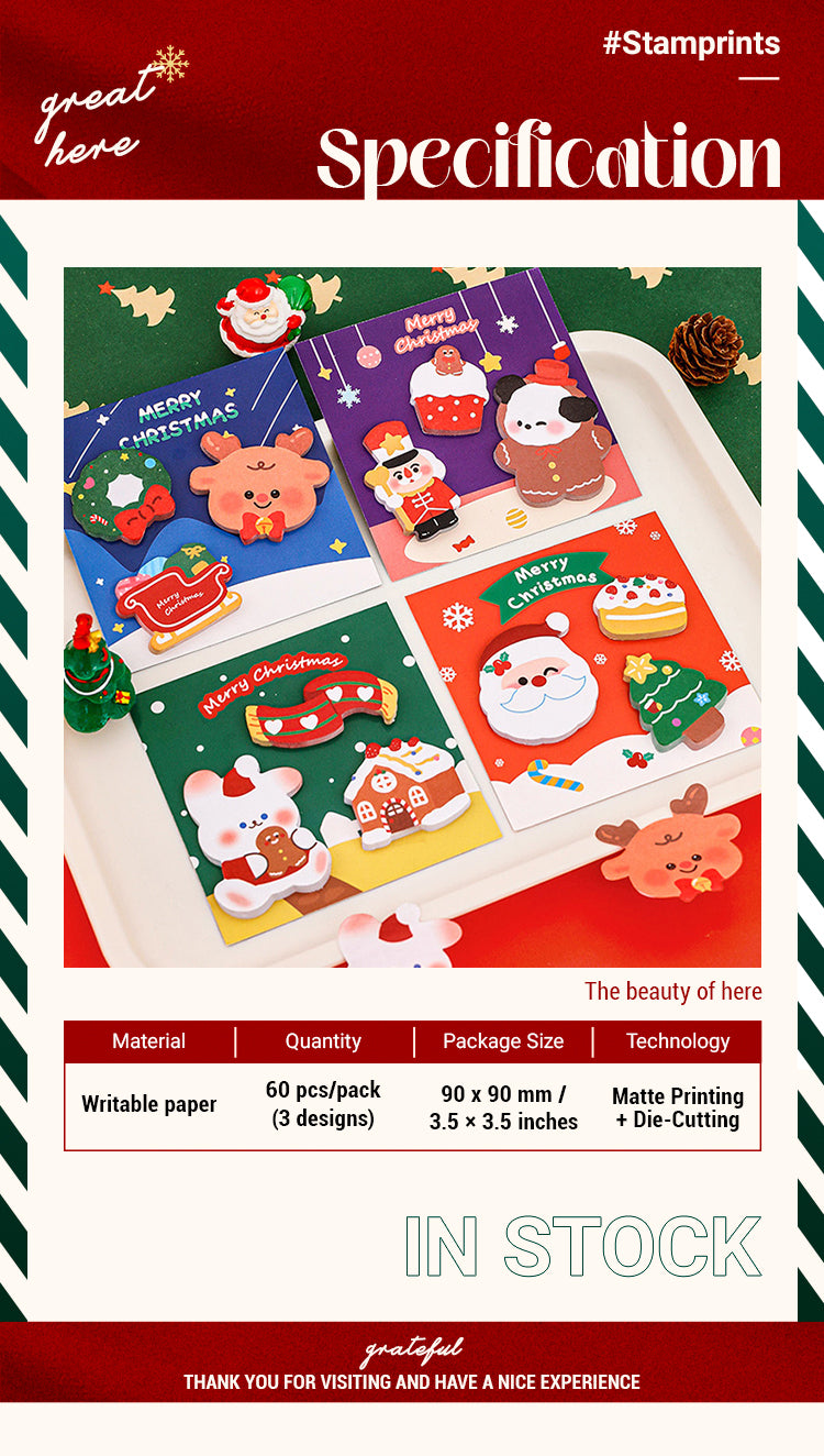 2Christmas Die-Cut Sticky Note Set1