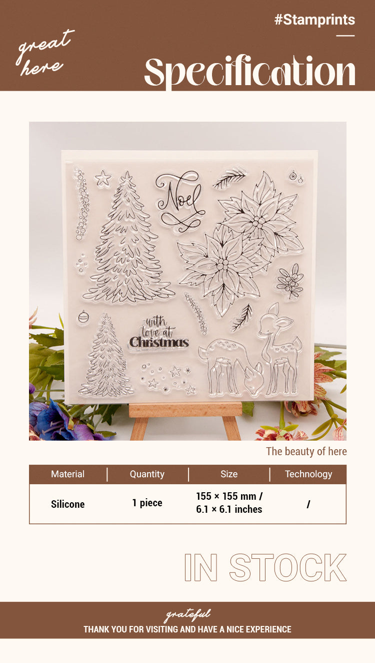 2Christmas Plant Transparent Silicone Stamps1