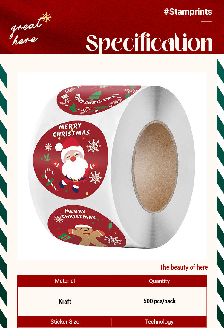 2Christmas Red Gift Tag Stickers1