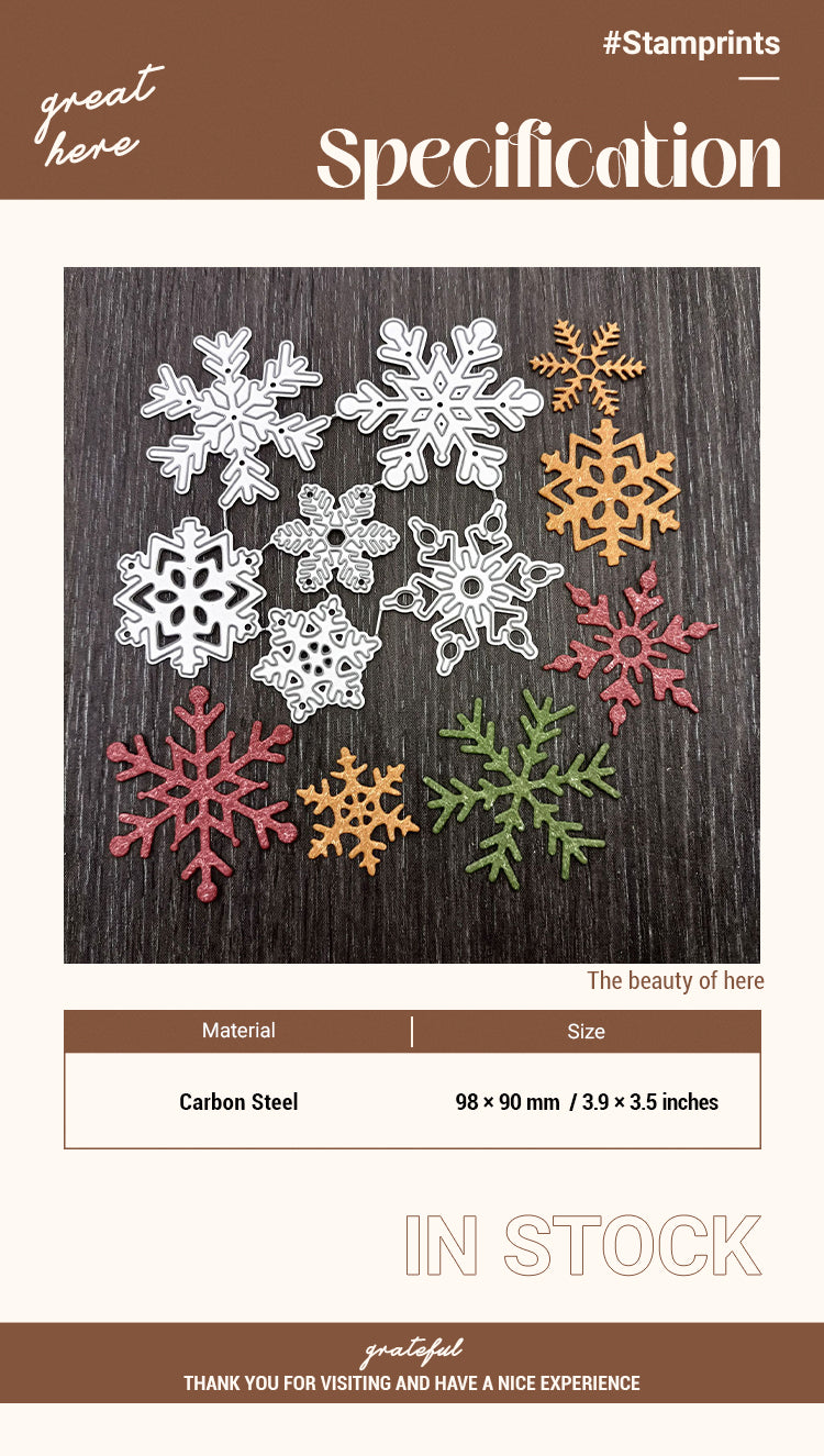 2Christmas Snowflake Carbon Steel Crafting Dies1