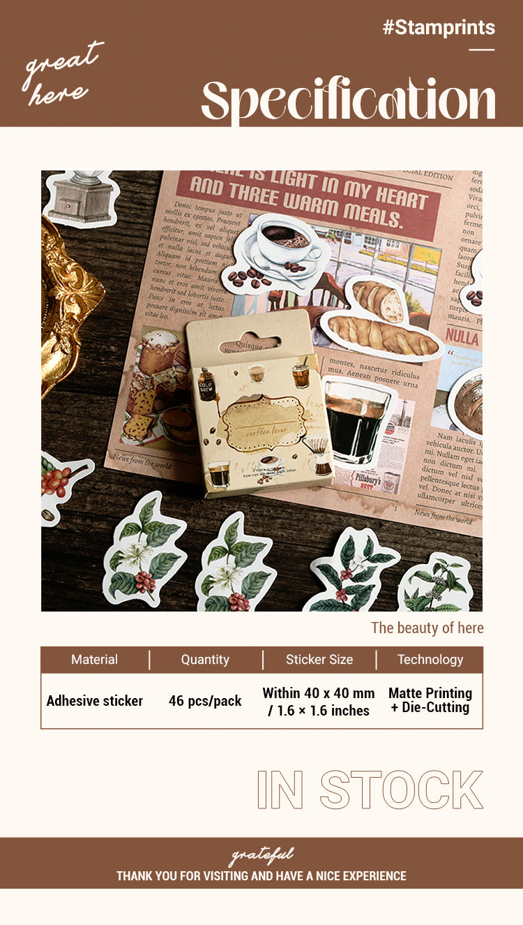 2Coffee Beverage Theme Stickers1