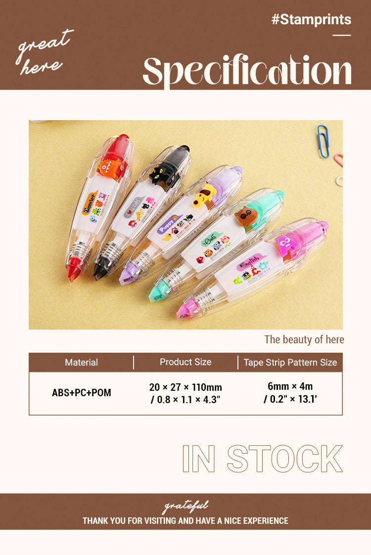 2Creative Cartoon Decorative Tape Pen