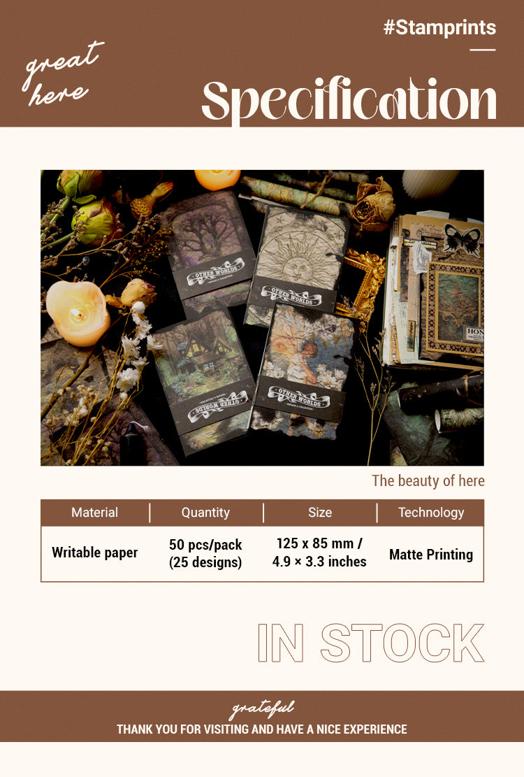 2Dark Vintage Material Paper - Forest, Alchemy, Elf, Butterfly1