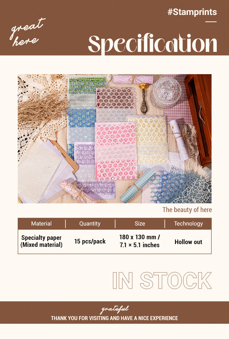 2Fancy Net Mixed Material Decorative Paper Package1