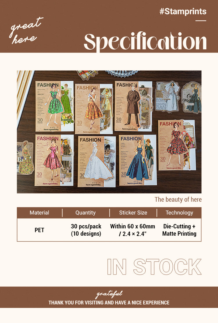 2Fashion Note Series European Style Decorative Stickers