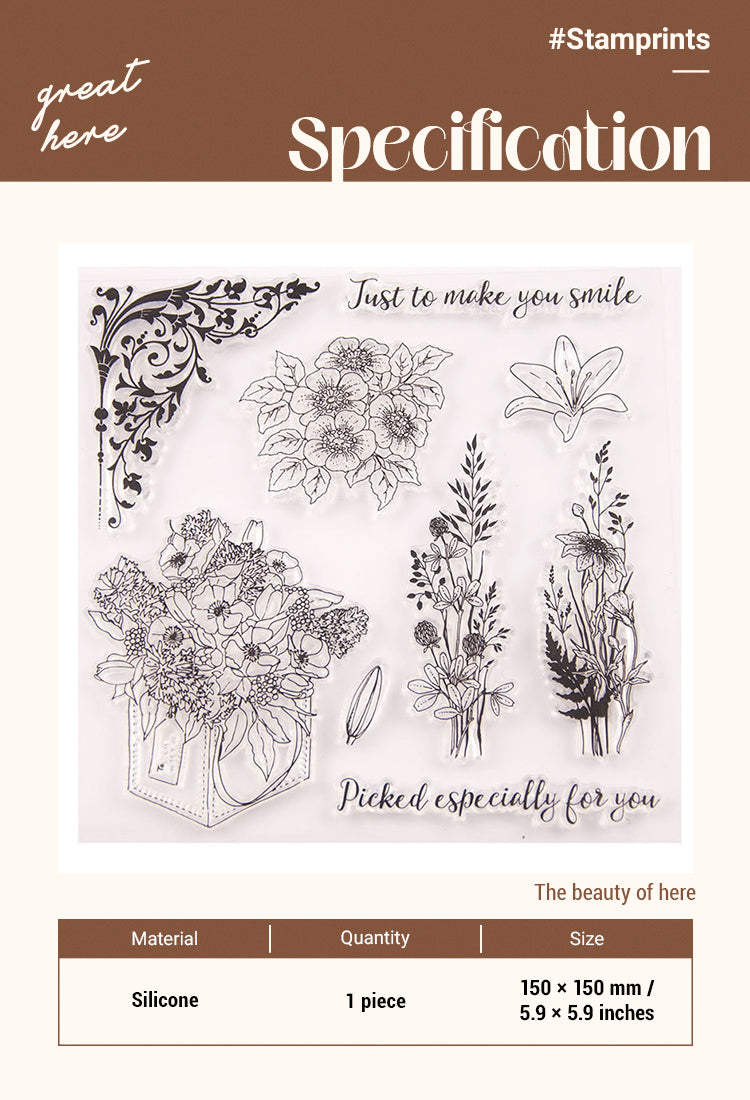 2Flower Clear Silicone Stamp1