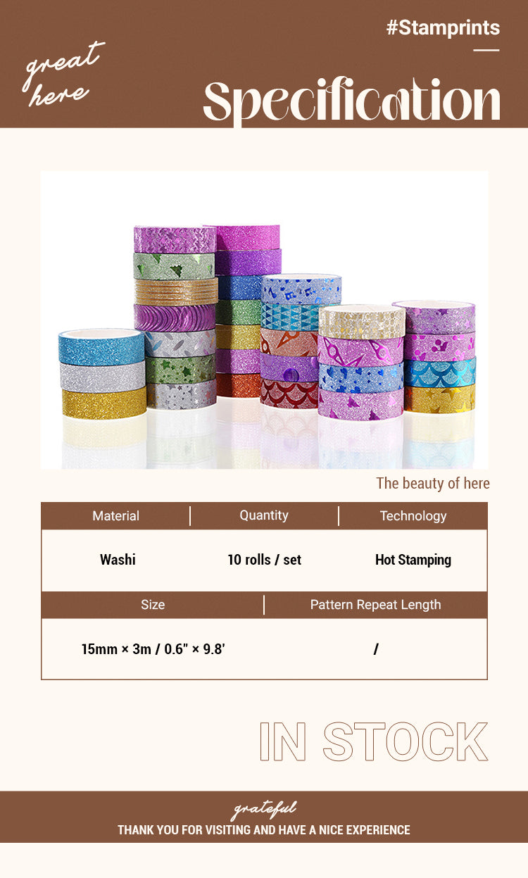 2Glitter Washi Tape Set1