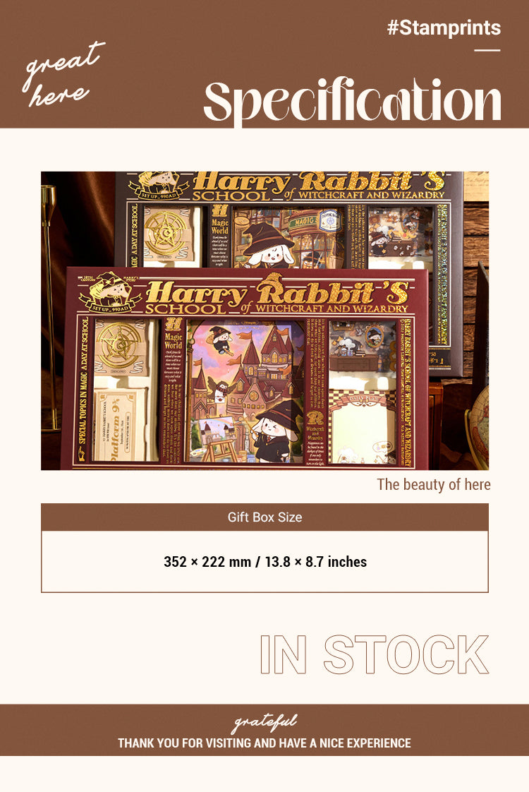 2Harry Rabbit's School of Wizardry Gift Box Journal Set1