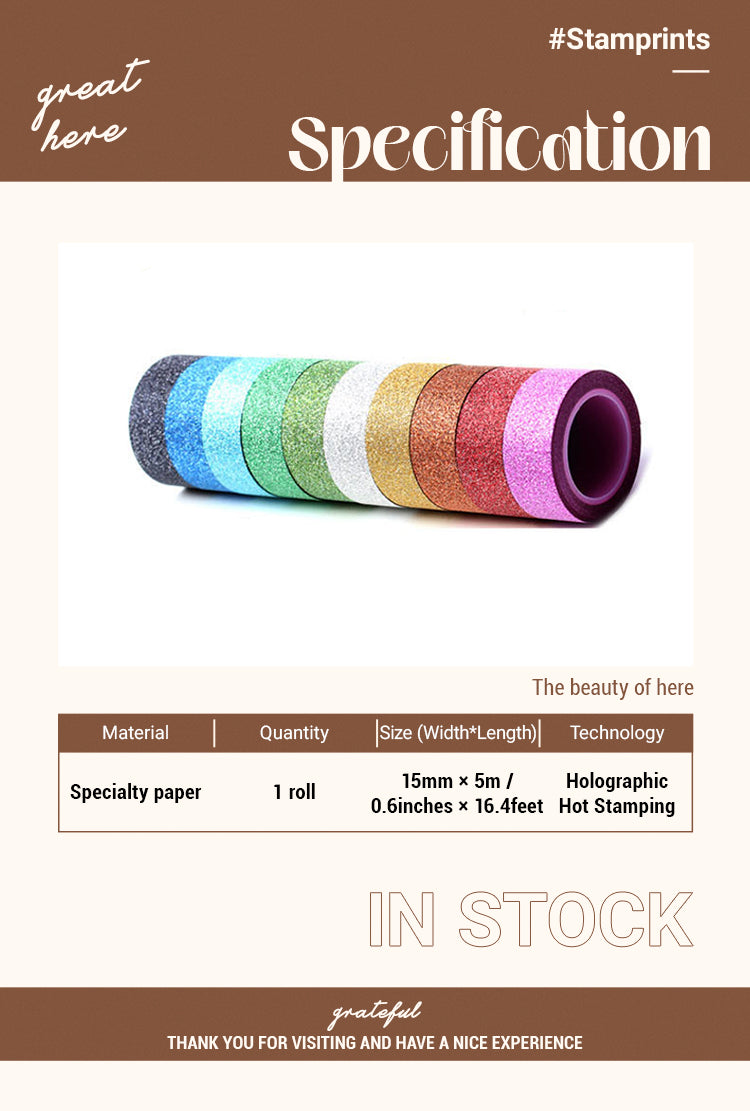 2Holographic Solid Color Tape (18 Colors)1