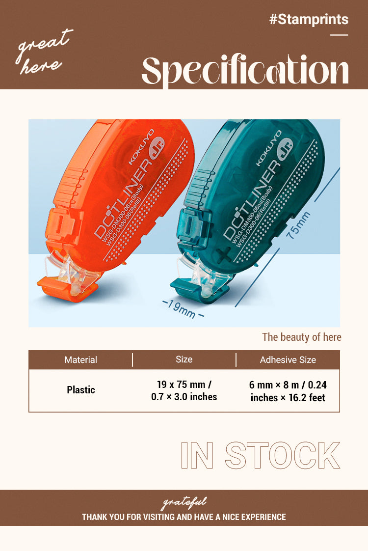 2Large-Capacity Replaceable Dot Glue1