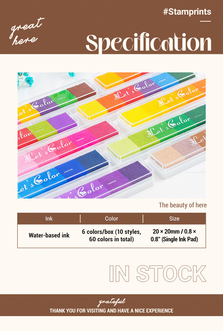 2Long Gradient Candy Color Ink Pad Set