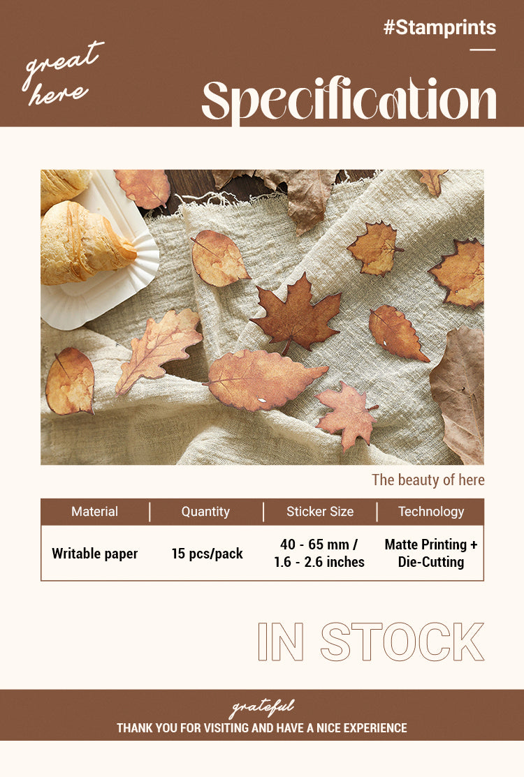 2Twilight Series Vintage Nature Sticky Notes Sticker Pack1