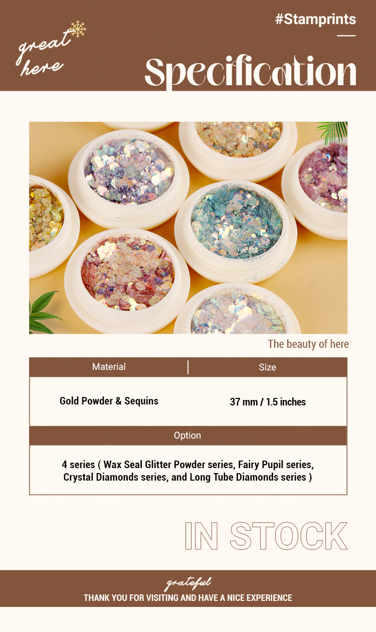 2Wax Seal Coloring Decoration Glitter Powder Sequins1
