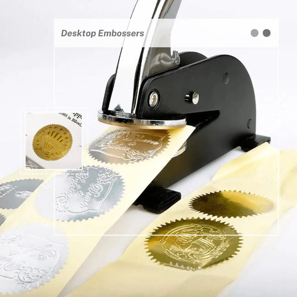 Custom Design Desktop Embossers with Your Artwork - 52mm Large Edition