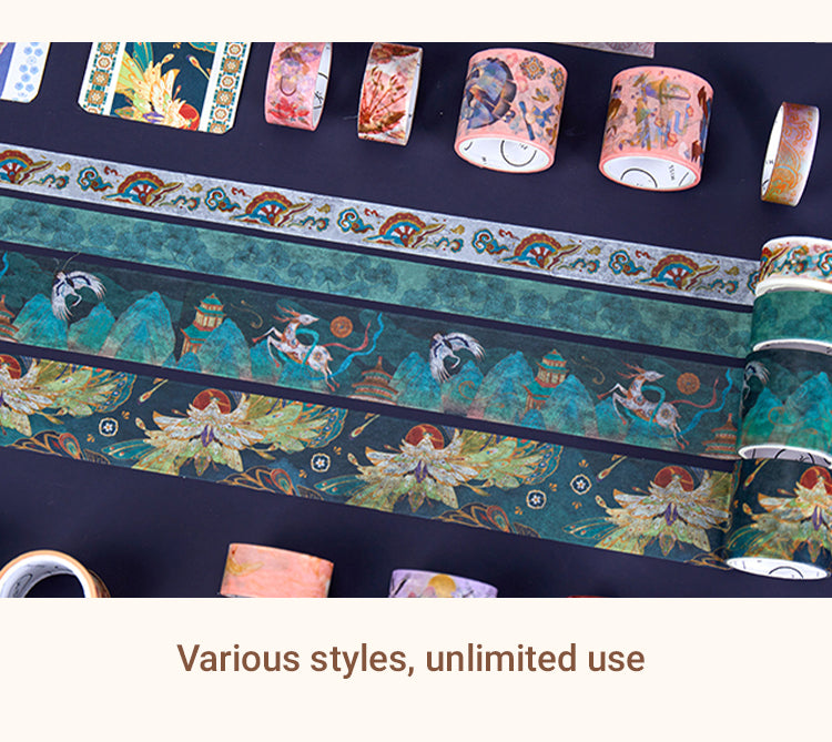 3100 Rolls Traditional Chinese Style Gift Box Washi Tape Set2