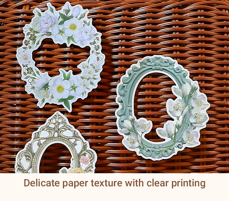 3Alice's Floral Mirror Frame Collection Scrapbook Paper2