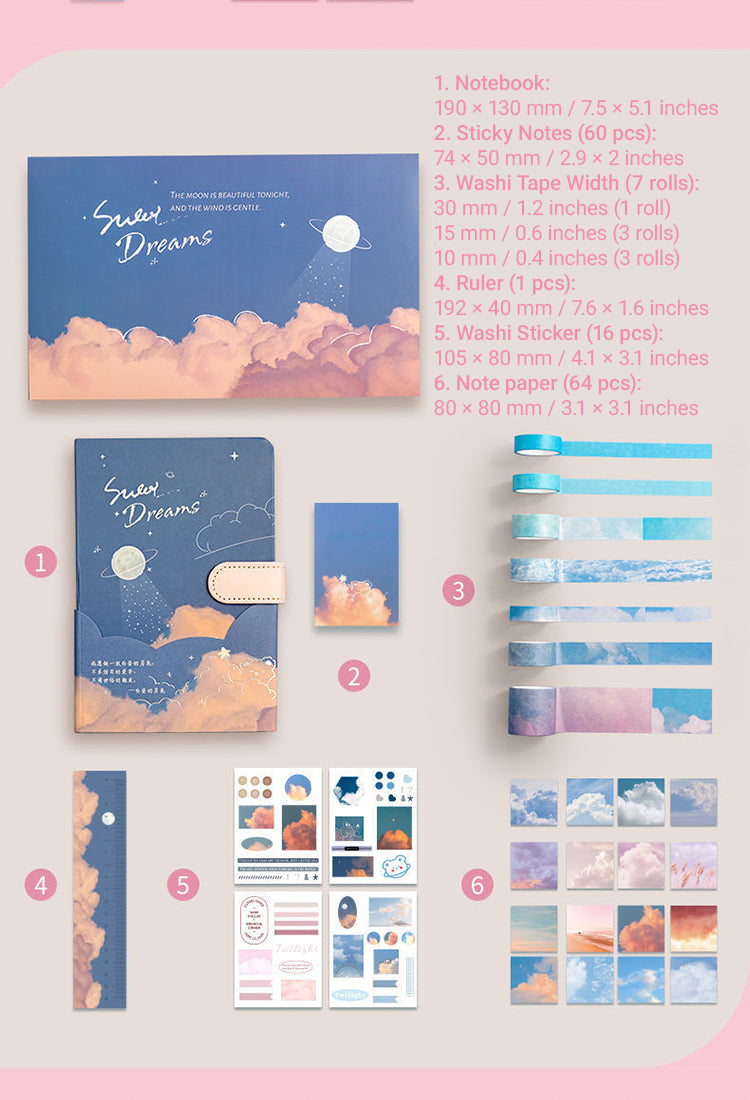 3Artistic Clouds Journal Gift Box Set10