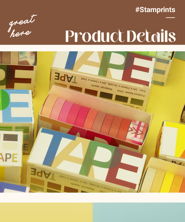 3Basic Solid Color Washi Tape Set (11 Rolls)1