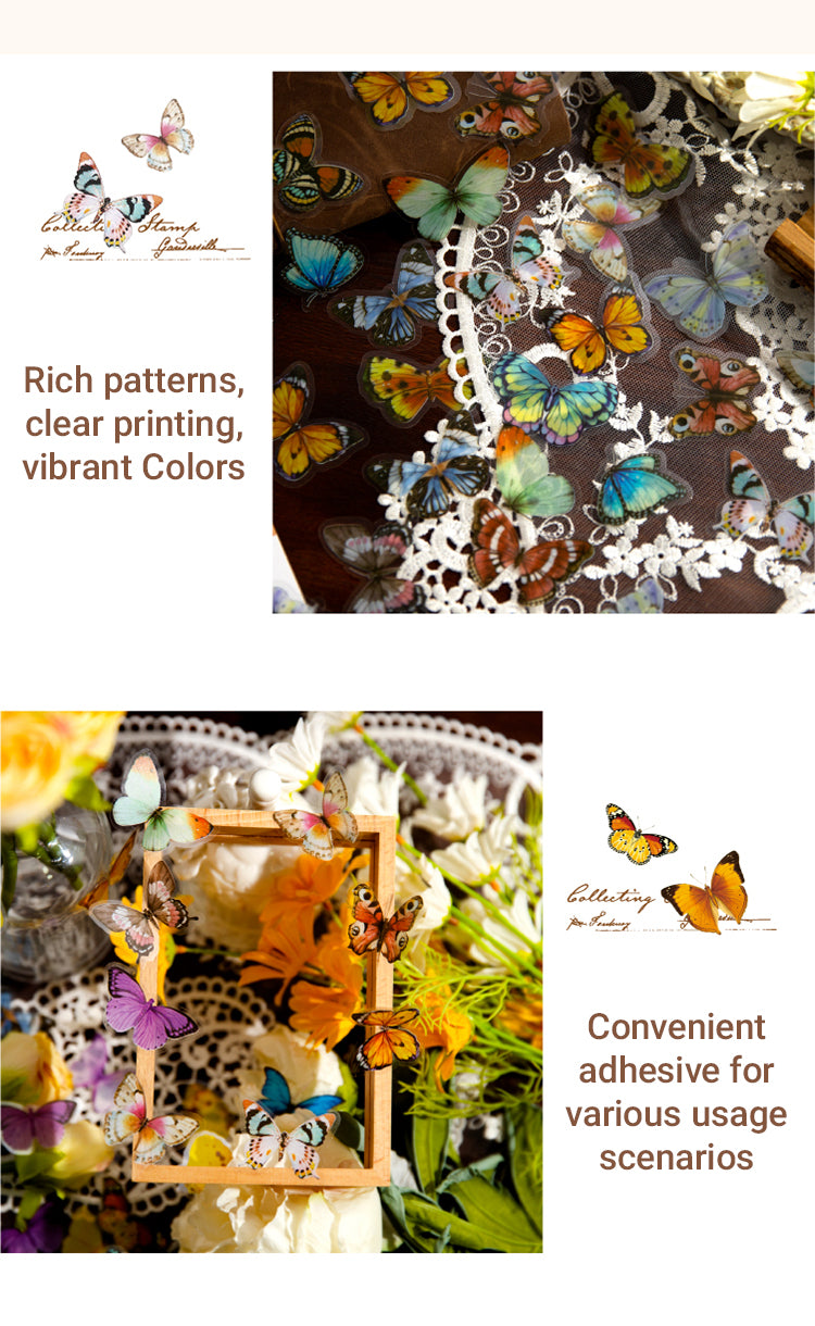 3Butterfly Shadow Herbarium Series Stickers2