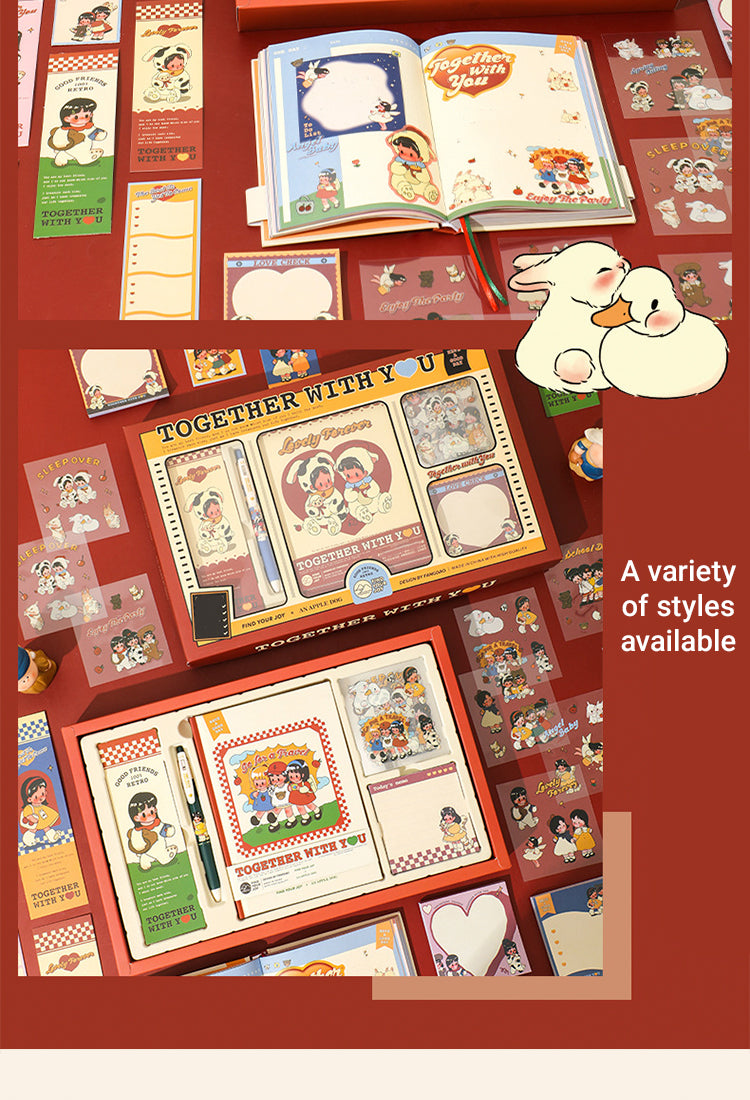 3Cartoon Girl's Journey Journal Gift Box Set2