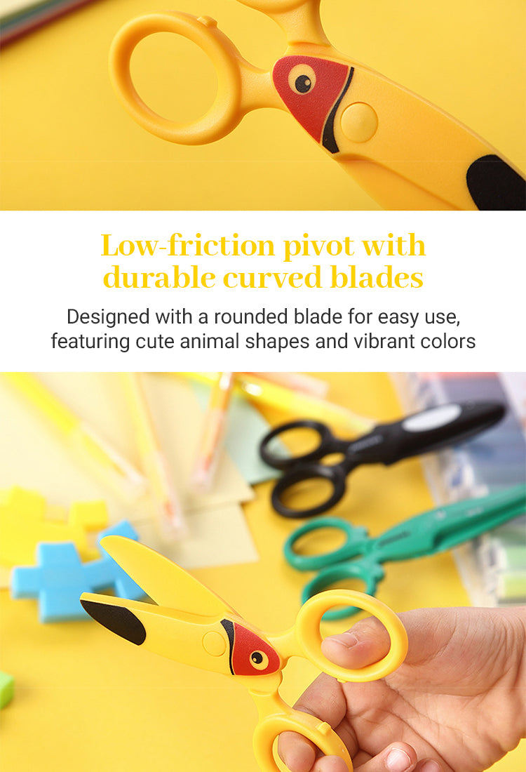 Card - Cartoon Plastic Kid Safety Scissors