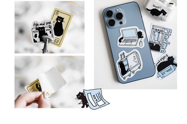 3Cat's Modern Life Coated Paper Stickers2