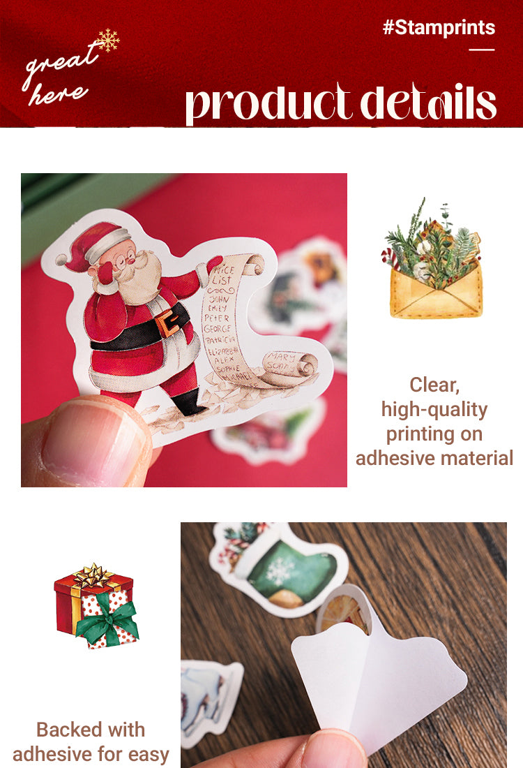 3Christmas Boxed Adhesive Sticker1